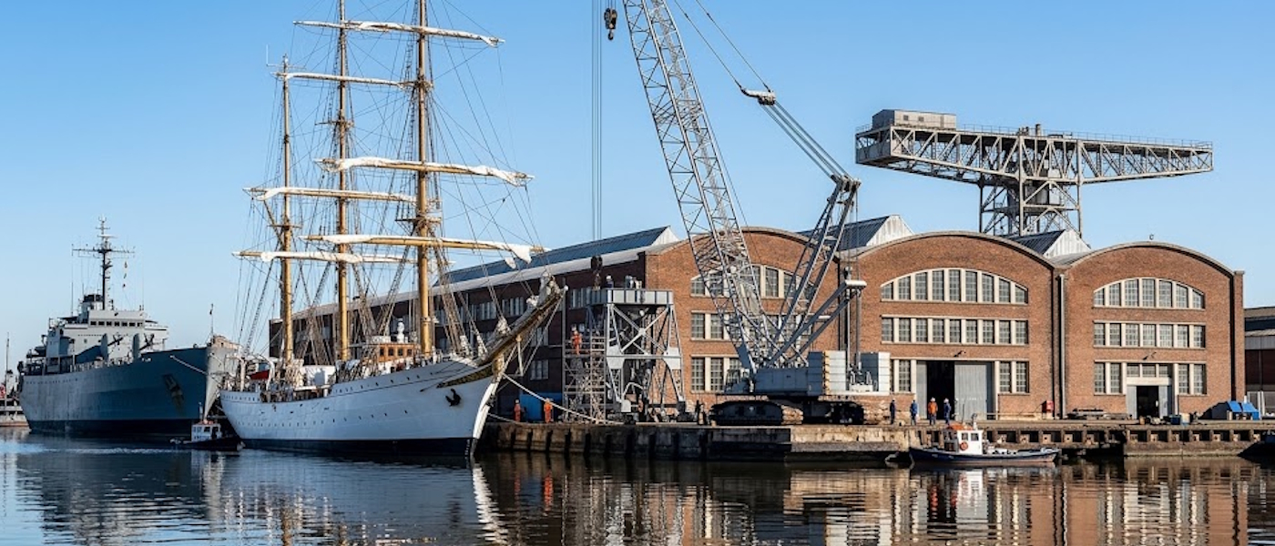 Astillero R&iacute;o Santiago en Ensenada, Argentina, constructor de la fragata escuela ARA Libertad